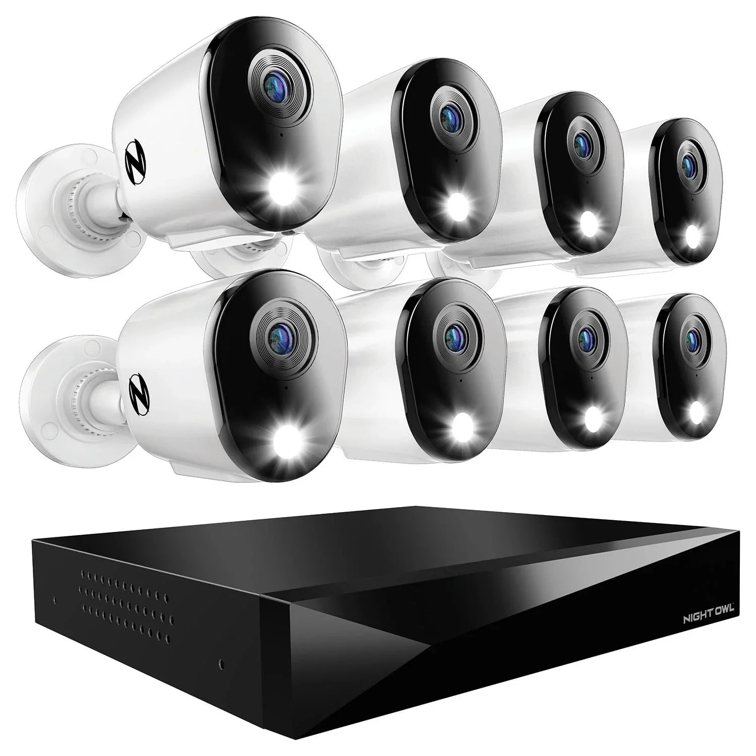12 Channel DVR Home Security Camera System - 8 Pack
