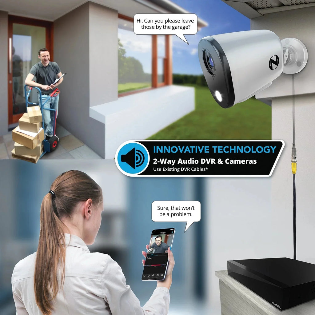 12 Channel DVR Home Security Camera System - 8 Pack